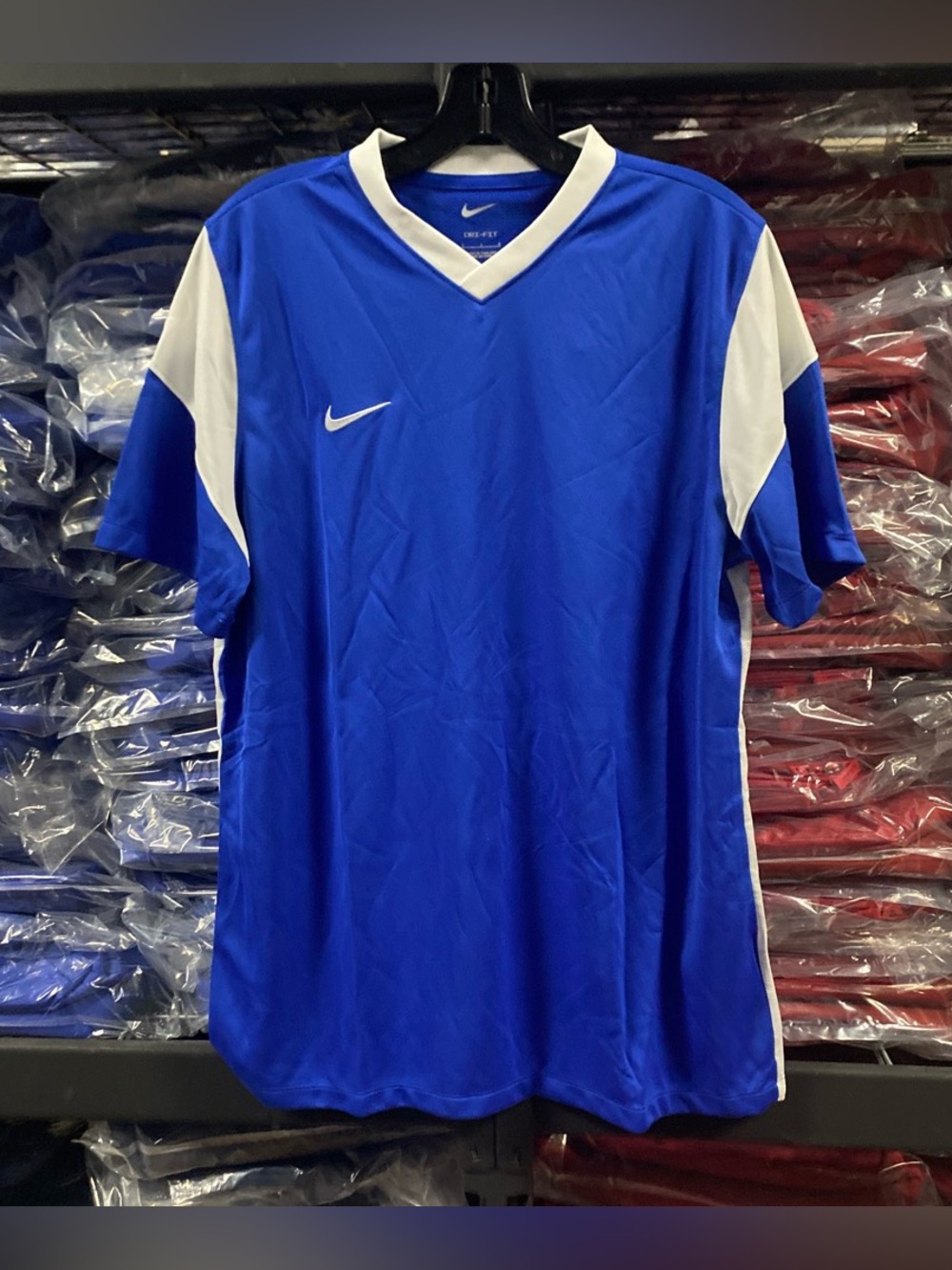 Nike Derby III Soccer Jersey NWT Men’s Large Blue/White DRI-FIT CW3828-480